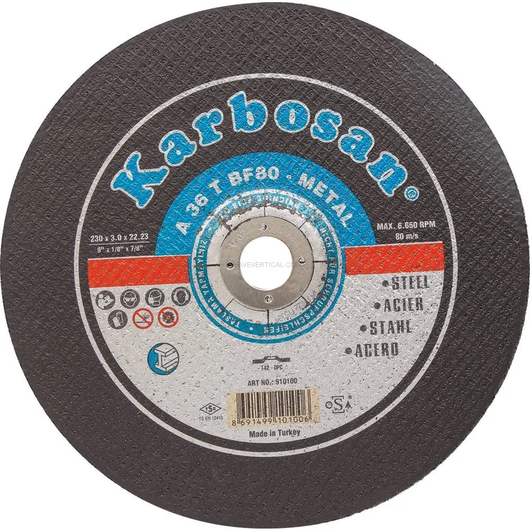 Lote de 25 Discos de Corte Aço 230x3x22mm