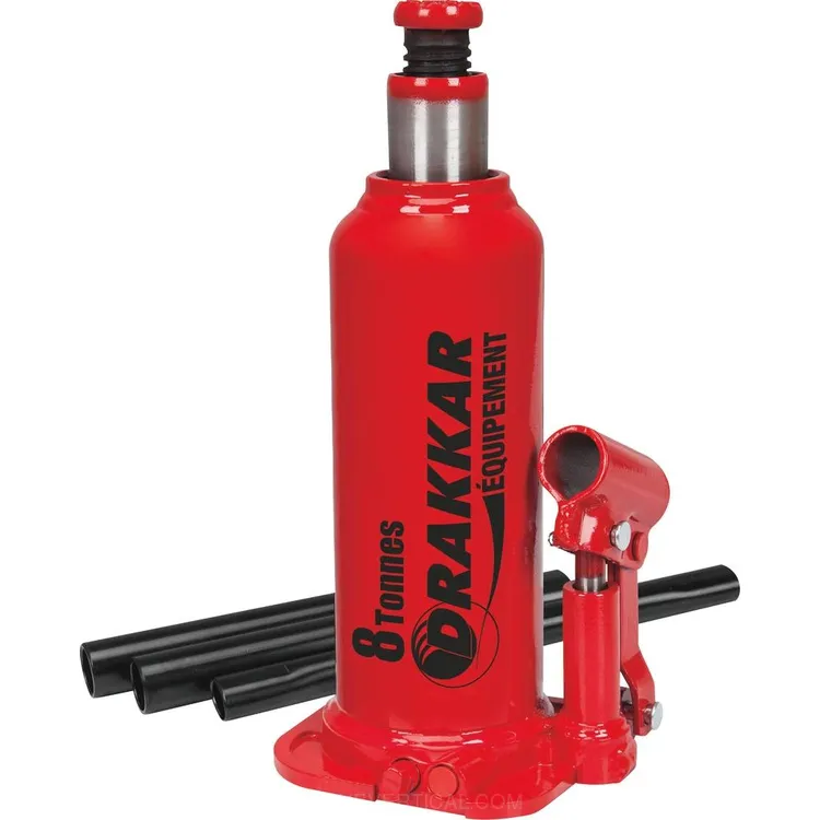 Macaco de Garrafa Hidropneumático DRAKKAR 8T Base Soldada