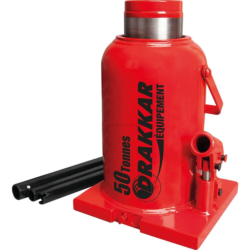 Macaco Hidráulico de Garrafa DRAKKAR 50T Base Soldada 207x185x280 MM