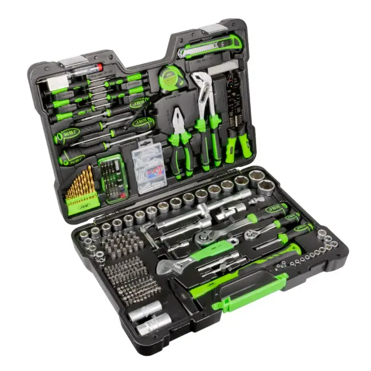 Mala de Ferramentas 302 Peças Sextavadas JBM 1/4' 1/2' Cr-V