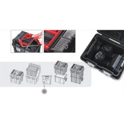 Mala de Ferramentas com Rodas DRAKKAR 450x350x710mm