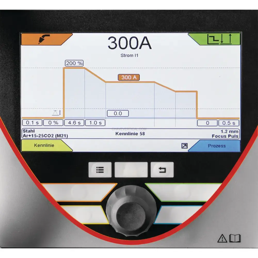 Máquina de Soldar MIG/MAG C.RAFTWELD CRAFT-PULSE 450 WS C/ Carrinho E Painel de Controlo Em Cima
