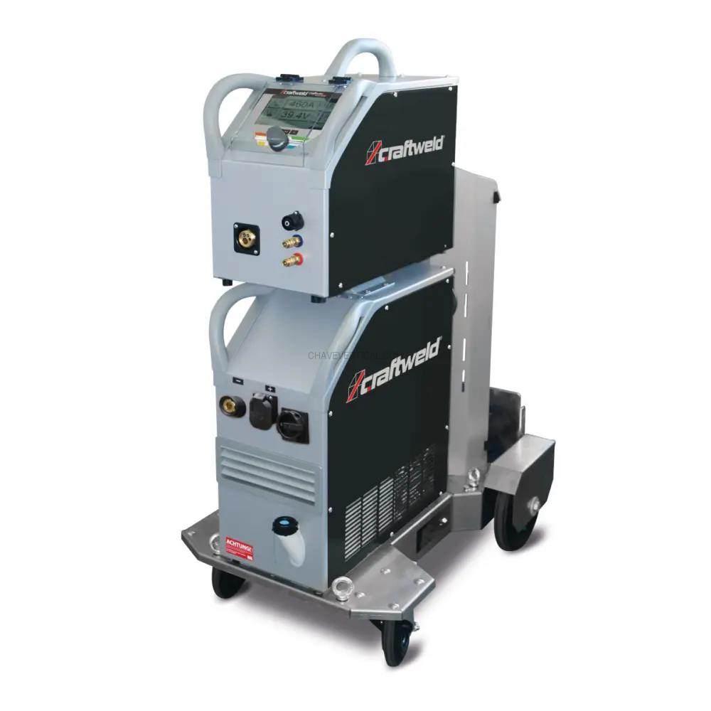 Máquina de Soldar MIG/MAG C.RAFTWELD CRAFT-PULSE FOCUS 400 WS 1.0/1.2 Profi C/ Tampa de Painel de Controlo