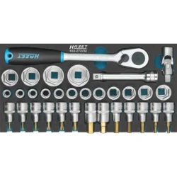 Módulo de Chaves de Caixa HAZET 32 Peças 1/2″