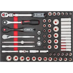 Módulo de Chaves de Caixa VIGOR 65 Peças 1/2″