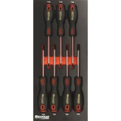 Módulo de Espuma com 7 Chaves de Fenda Torx DRAKKAR 395x178mm