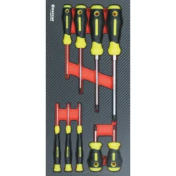 Módulo de Espuma com 9 Chaves de Fenda Phillips DRAKKAR 402x189mm