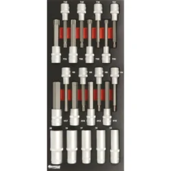 Módulo de Espuma DRAKKAR Metal 21 Peças 1/2″ Torx e Hexagonal