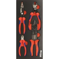 Módulo de Espuma KNIPEX 4 Alicates 395x178mm Metal
