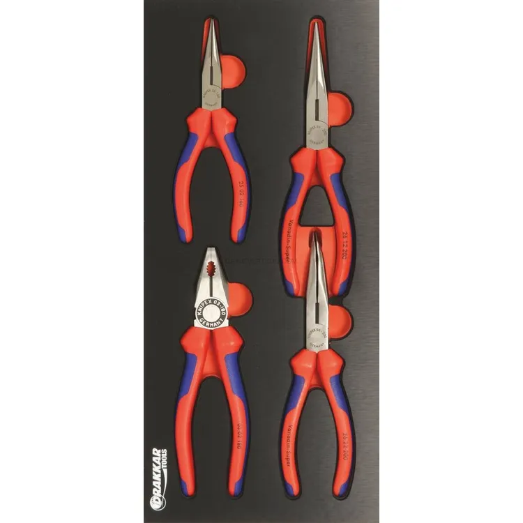 Módulo de Espuma KNIPEX 4 Alicates 395x178x32mm Metal