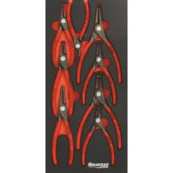 Módulo de Espuma KNIPEX Alicates de Freios 8 Peças 402x189x32mm