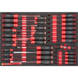 Módulo de Espuma VIGOR 34 Chaves de Fendas 563x393mm