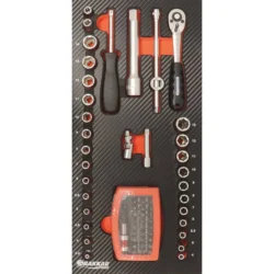 Módulo de Ferramentas em Espuma DRAKKAR 1/4″ 85 Peças 402x189mm