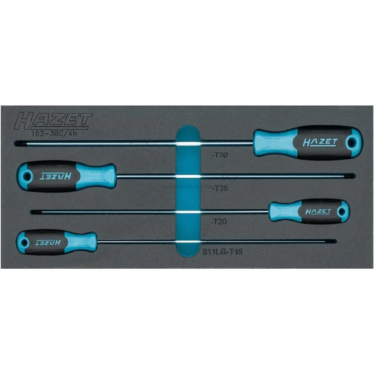 Módulo em Espuma HAZET 4 Chaves Torx 392x172x38mm