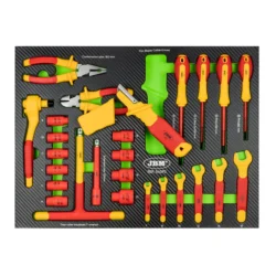 Módulo de Ferramentas Isoladas VDE 26 Peças JBM 3/8" e 1/2"