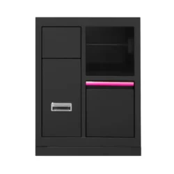 Móvel Compacto de Oficina JBM com 3 Gavetas e Porta-Bobinas de Papel