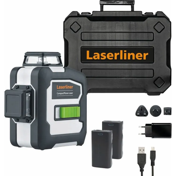 Nível Laser Tridimensional Pocketplane 3G LASERLINER 360° Verde