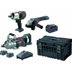 Pack 20V DRAKKAR Rebarbadora 125mm e Chaves de Impacto 3/4 e 1