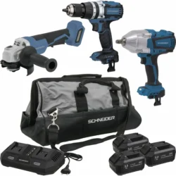 Pack de Ferramentas SCHNEIDER 20V 8 Peças 3x5Ah