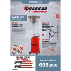 Pack Lubrificação e Drenagem DRAKKAR 80L Bomba 3:1