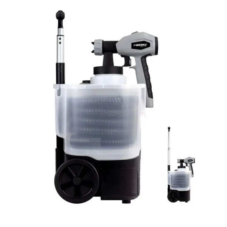 Pistola de Pintura de Sucção de Turbina-Trolley WERKU 401180 750W 230V 800ml