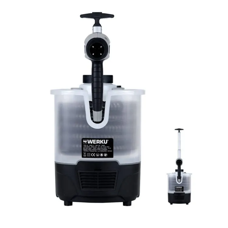 Pistola de Pintura de Sucção de Turbina-Trolley WERKU 401180 750W 230V 800ml