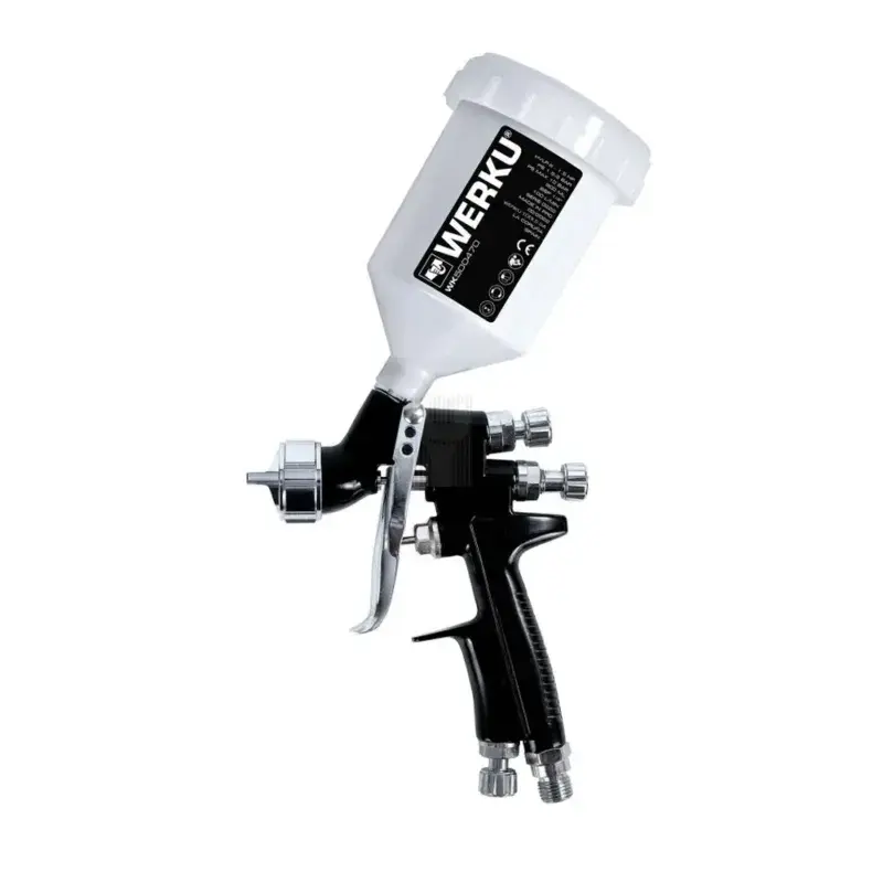 Pistola de Pintura por Gravidade WERKU HVLP-III 600ml 1.3/1.5mm