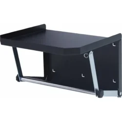 Prateleira com Suporte para Rolo DRAKKAR para Painéis Perfurados Aço Preto