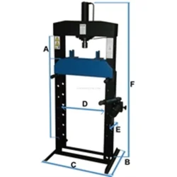 PRENSA COLUNA 35 TON BOMBA 2 VEL PD35 POWERED