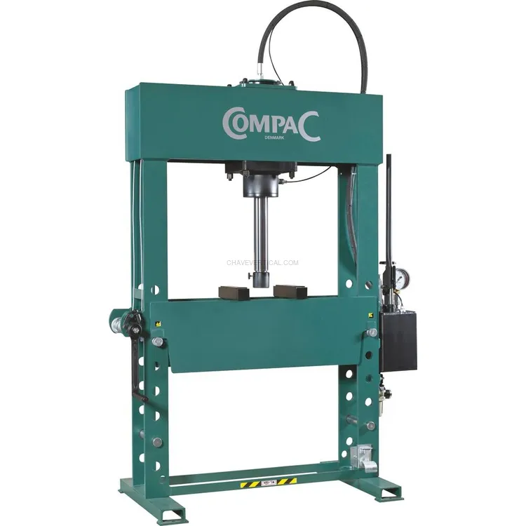 Prensa de Oficina Manual e Pneumática COMPAC 50T Estrutura Soldada