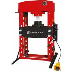 Prensa de Oficina Manual e Pneumática DRAKKAR 100T Estrutura Soldada