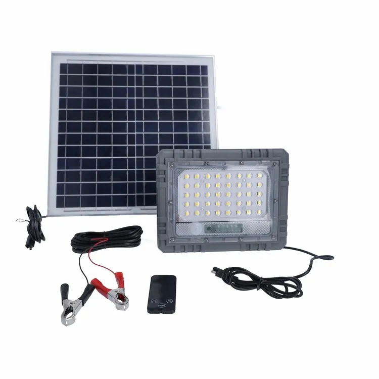 Projetor LED Solar AS SCHWABE Solarline 60W 5200lm com Detetor