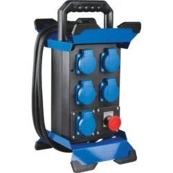 Quadro de Obra Portátil AS SCHWABE HO7RN-F 5 Tomadas 230V 3600W 3G2,5mm²
