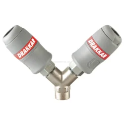 Raccord Rápido Fêmea Duplo em Y DRAKKAR 6mm 1/4" BSP