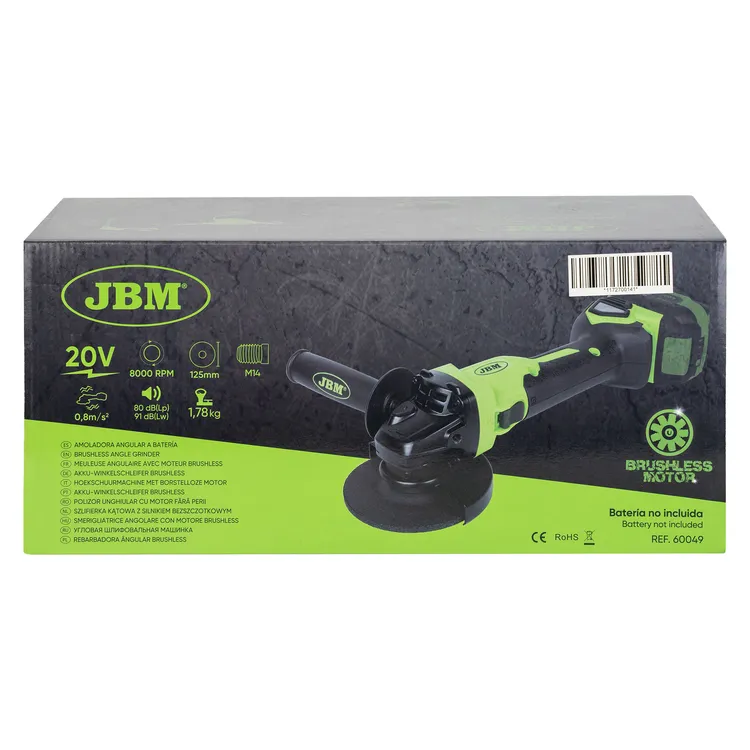 Rebarbadora Angular a Bateria JBM 20V 125mm