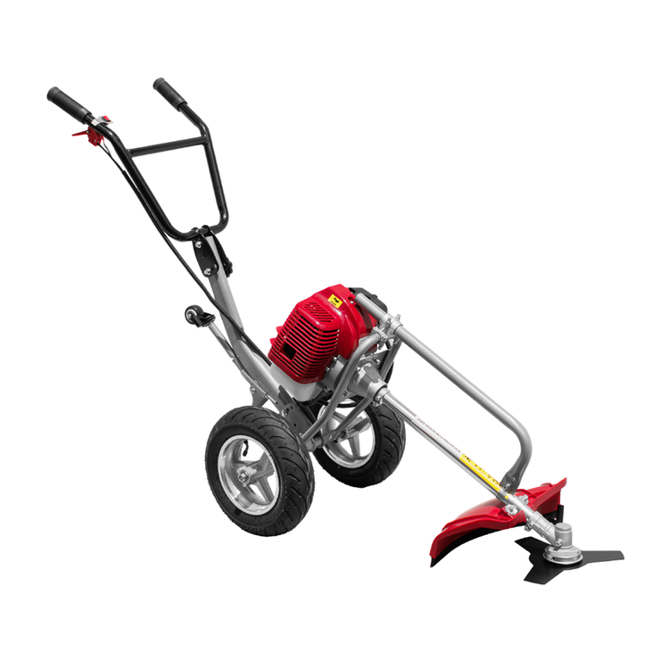 Roçadora com Rodas BRICOFERR 52cc 2HP 2 Tempos