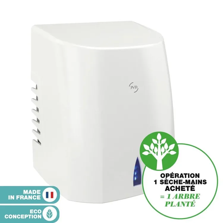 Secador de Mãos Elétrico Automático JVD COPT'AIR 600W 230V Branco Secador de Mãos Elétrico Automático JVD COPT'AIR 600W 230V Branco