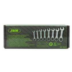 Set 8 Chaves Curtas com Roquete JBM 54110 72 Dentes 8 Peças