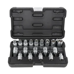 Set de 19 Chaves de Caixa e Pontas Torx JBM 1/2" CrV