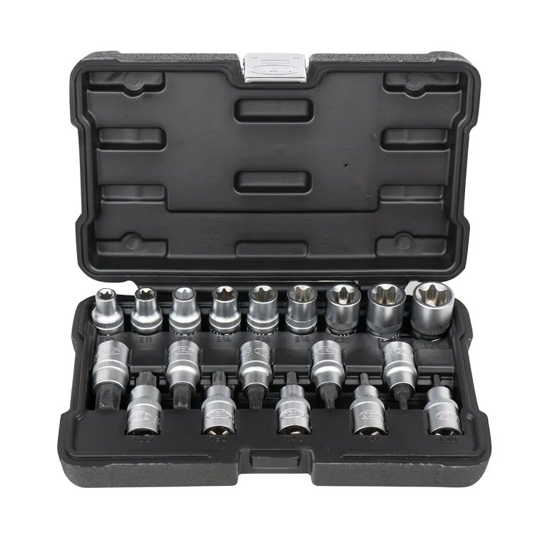 Set de 19 Chaves de Caixa e Pontas Torx JBM 1/2" CrV