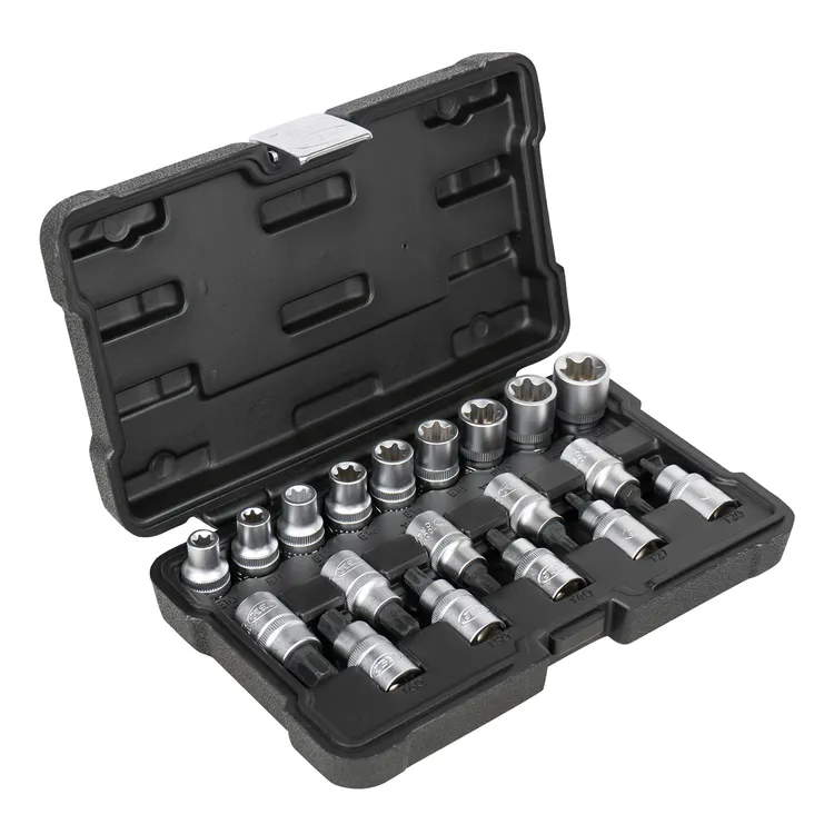 Set de 19 Chaves de Caixa e Pontas Torx JBM 1/2" CrV