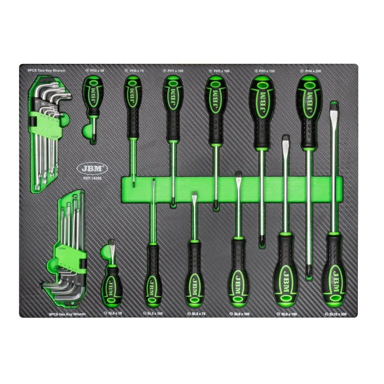 Set de 4 Módulos EVA Carbono JBM para Carro de Ferramentas