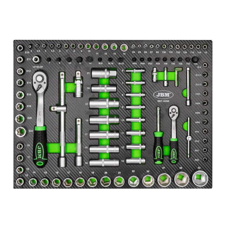 Set de 4 Módulos EVA Carbono JBM para Carro de Ferramentas