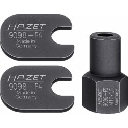 Jogo de Adaptadores para Parafuso de Aperto de Eixo Multidirecional HAZET 9098-F4/9098-F5 3 Peças