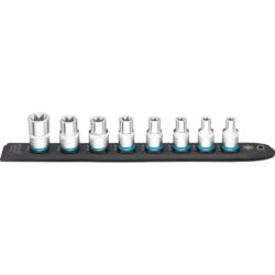 Jogo de Chaves de Caixa 1/2" Torx HAZET com Suporte Magnético 8 Peças