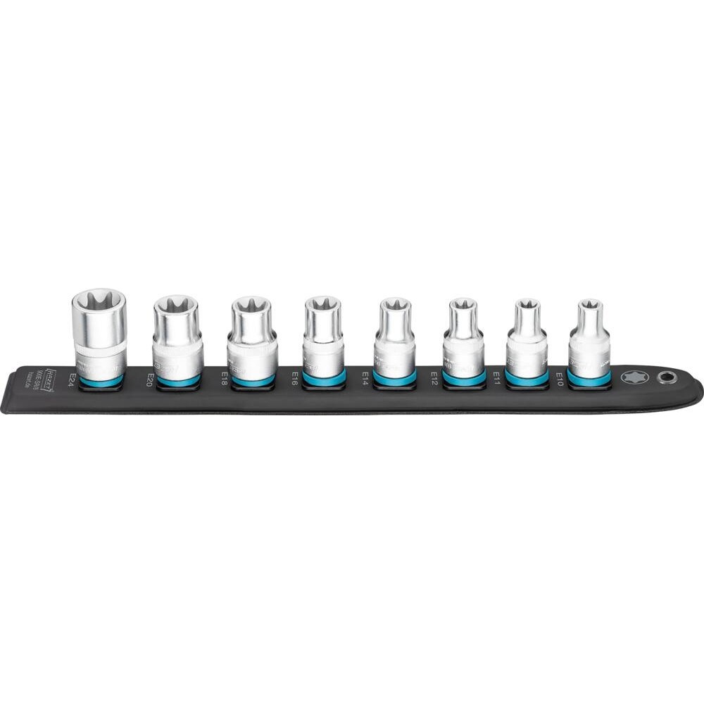 Jogo de Chaves de Caixa 1/2" Torx HAZET com Suporte Magnético 8 Peças Jogo de Chaves de Caixa 1/2" Torx HAZET com Suporte Magnético 8 Peças