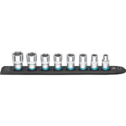 Jogo de 8 Chaves de Caixa Torx Fêmea 1/2" HAZET com Suporte Magnético