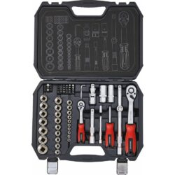 Jogo de Chaves de Caixa 1/4" e 1/2" DRAKKAR 73 Peças
