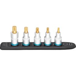Jogo de 5 Chaves de Caixa com Ponta Torx 1/2" HAZET em Suporte Magnético M6-M14