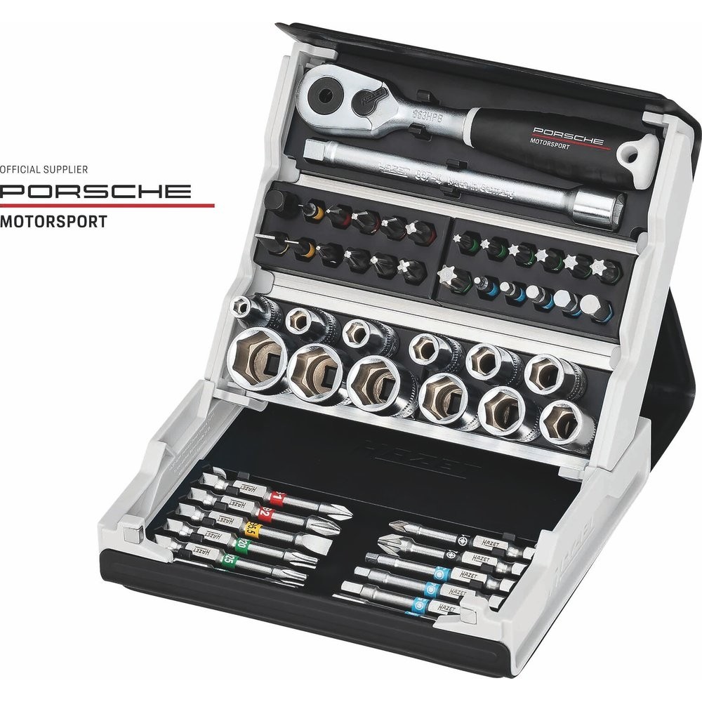 Jogo de Chaves de Caixa SmartCase Porsche Motorsport HAZET 50 Peças